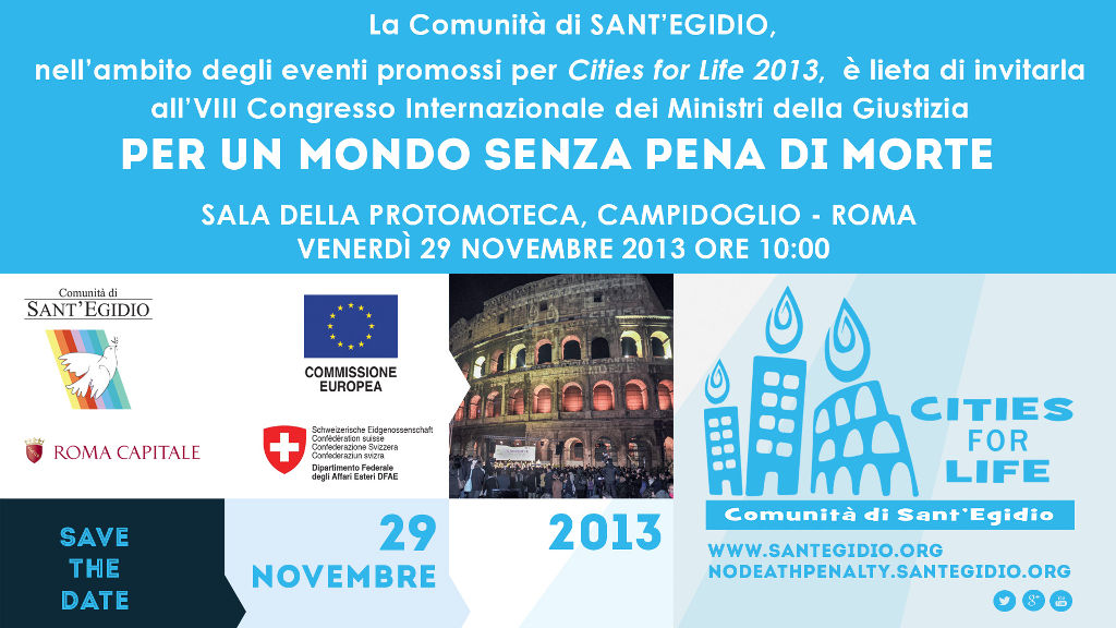 VIII Congresso Internazionale dei Ministri della Giustizia per un mondo senza pena di morte